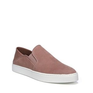 Vince Garvey Suede Slip-On Sneakers, Size US 6, Antique Rose, Suede/Leather, EUC